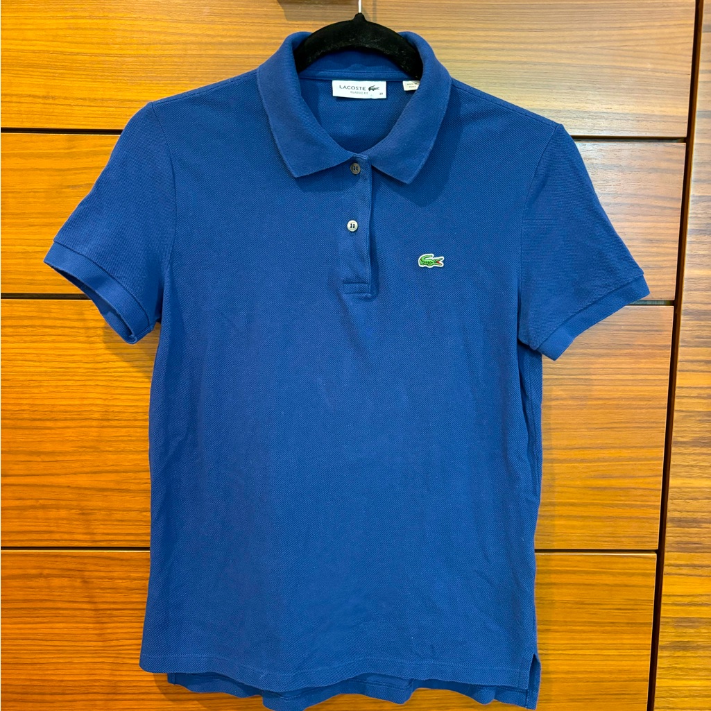 Lacoste Classic Fit Cotton Polo, Size 38 In Royal Blue.